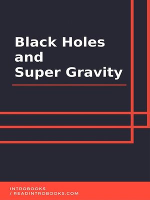 cover image of Black Holes and Super Gravity